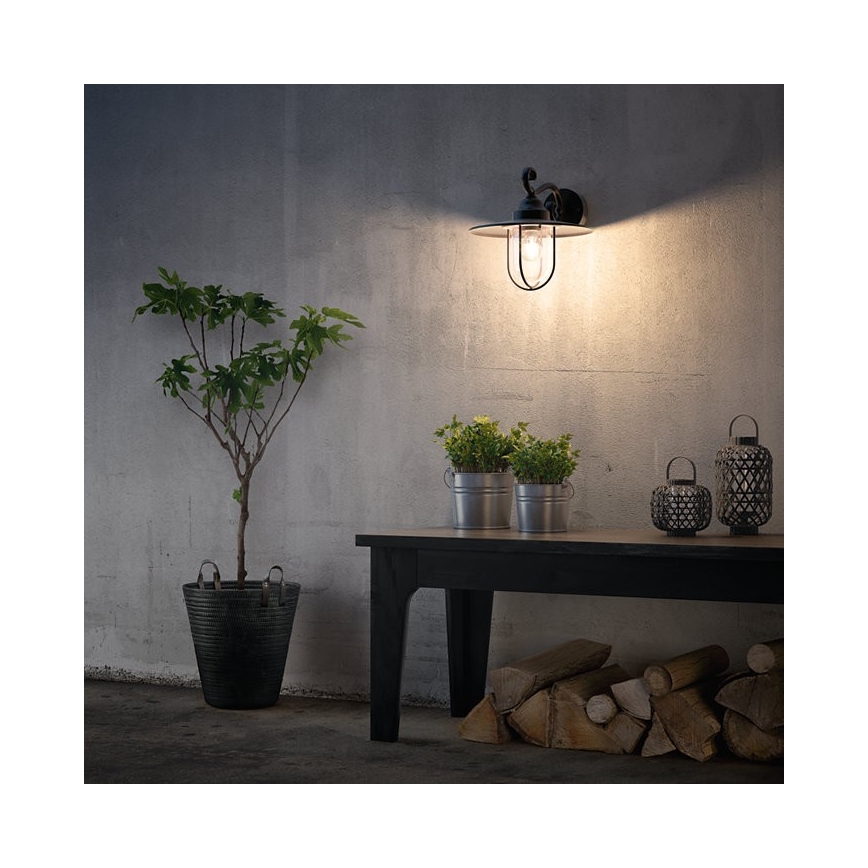 Philips Massive -Φωτιστικό τοίχου εξωτερικού χώρου 1xE27/60W/230V IP44