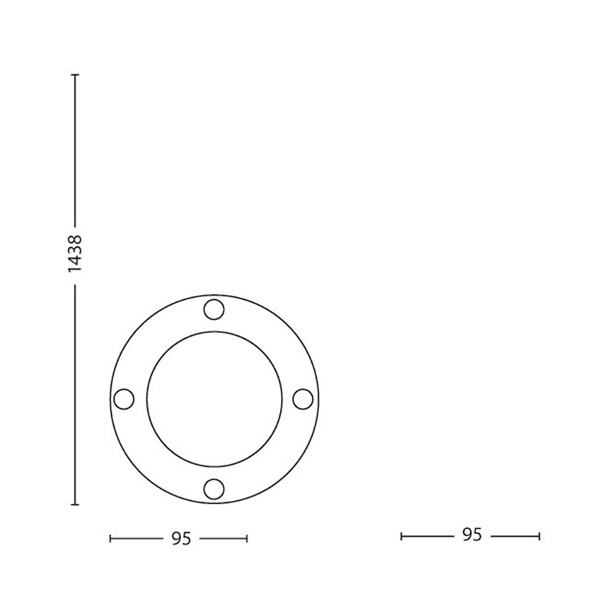Philips Massive 17412/30/10 - Φωτιστικό εξωτερικού χώρου LED outdoor light - με καρφί 1xGU10/5W/230V