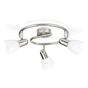 Philips Massive - Σποτ φωτιστικό 3xE14/40W ματ χρώμιο