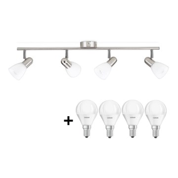 Philips Massive - Φωτιστικό σποτ LED 4xE14/5W/230V ματ χρώμιο