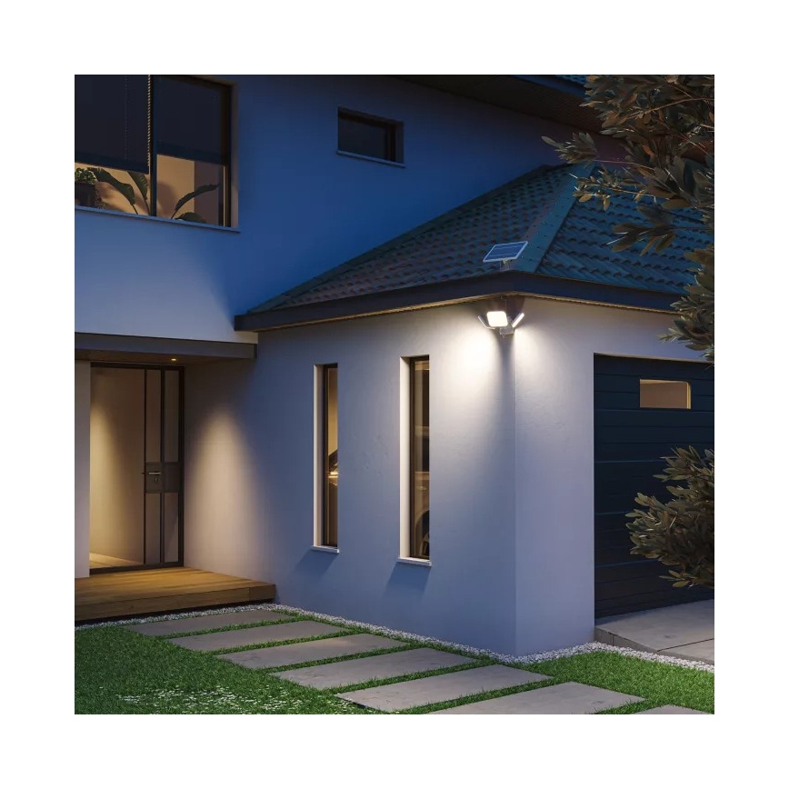 Philips - Ηλιακό επιτοίχιο φωτιστικό LED με αισθητήρα ZYREN LED/24,5W/3,7V 2600 mAh 5000K IP65 λευκό