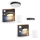Philips - ΣΕΤ 1x LED ρυθμιζόμενο φωτιστικό οροφής Hue ENRAVE Ø 42,5 cm LED/33,5W/230V + 1x LED ρυθμιζόμενο φωτιστικό οροφής Hue Ø 26,1 cm LED/9,6W/230V + 2x τηλεχειριστήρια