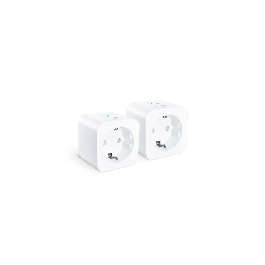 Philips - Σετ 2 έξυπνων πριζών SCHUKO 2300W + Μετρητής ενέργειας Wi‑Fi