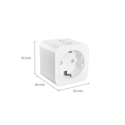 Philips - Σετ 2 έξυπνων πριζών SCHUKO 2300W + Μετρητής ενέργειας Wi‑Fi