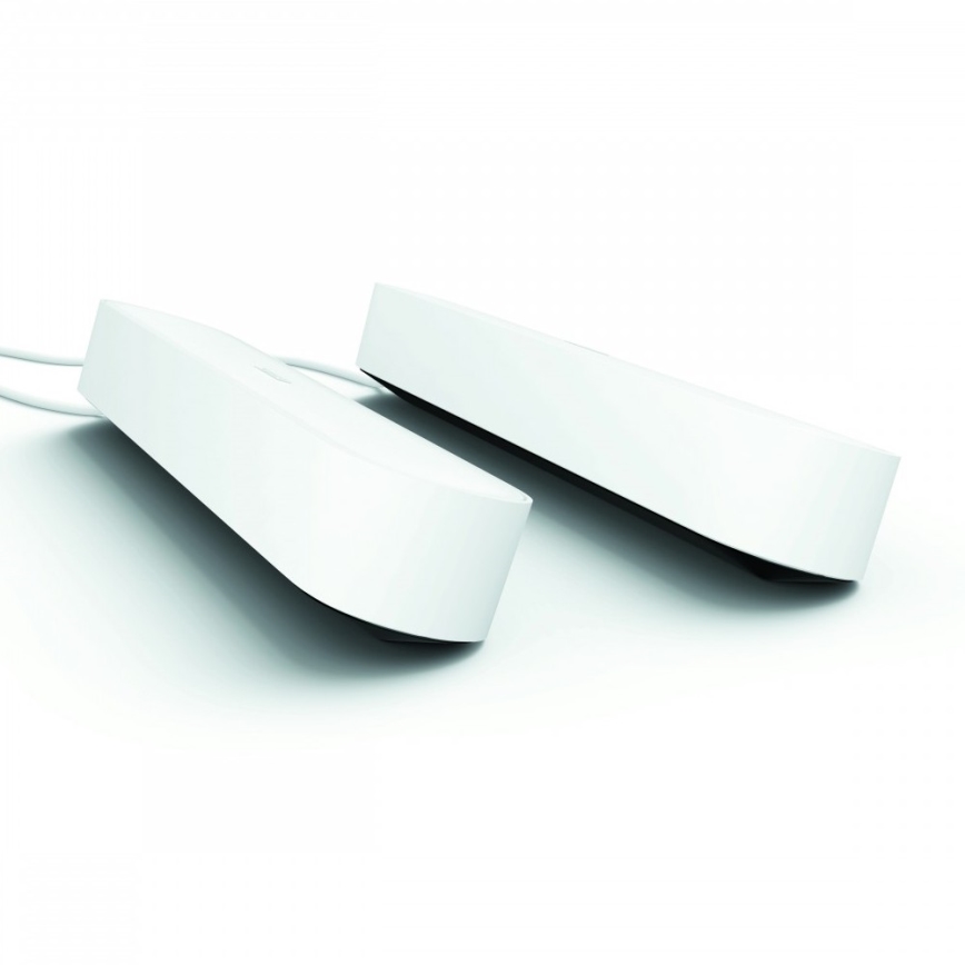 Philips - Σετ 2x Ρυθμιζόμενα Επιτραπέζια Φωτιστικά LED RGB Hue PLAY LED/6W/230V λευκό