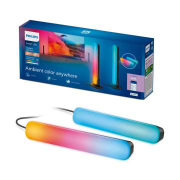 Philips - Σετ 2x LED RGBIC ρυθμιζόμενο φωτιστικό SMART GRADIENT LED/8W/230V 2700–6500K Wi‑Fi