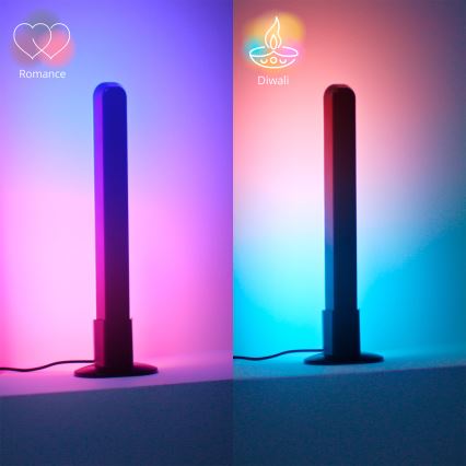 Philips - Σετ 2x LED RGBIC ρυθμιζόμενο φωτιστικό SMART GRADIENT LED/8W/230V 2700–6500K Wi‑Fi