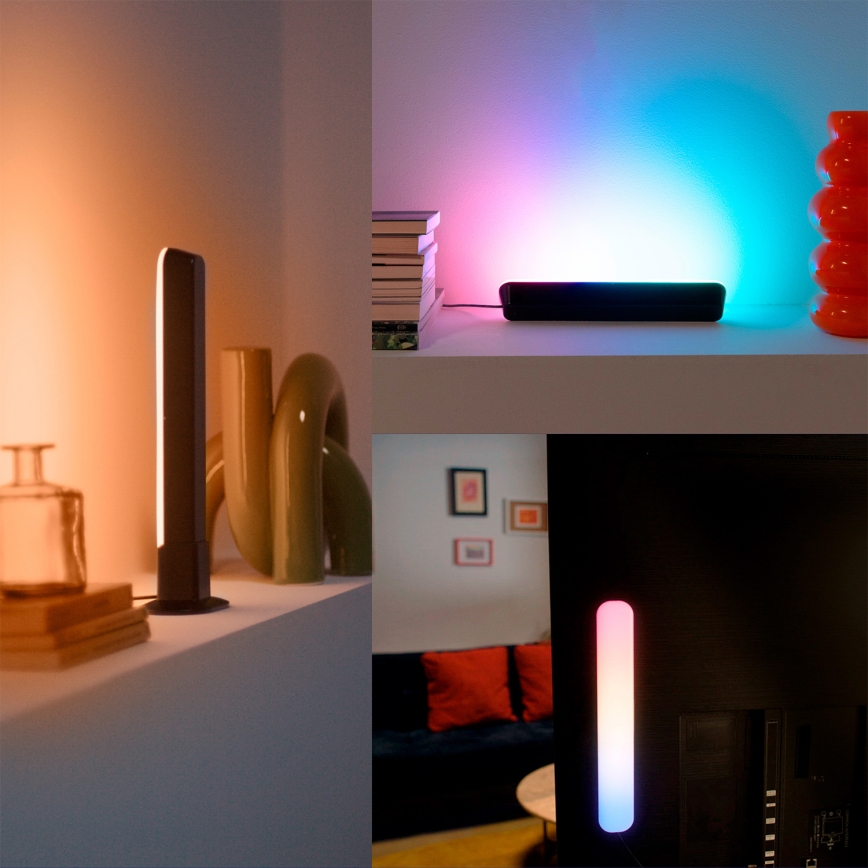 Philips - Σετ 2x LED RGBIC ρυθμιζόμενο φωτιστικό SMART GRADIENT LED/8W/230V 2700–6500K Wi‑Fi