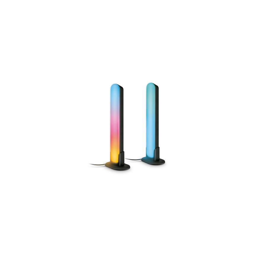 Philips - Σετ 2x LED RGBIC ρυθμιζόμενο φωτιστικό SMART GRADIENT LED/8W/230V 2700–6500K Wi‑Fi