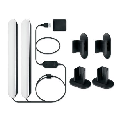 Philips - Σετ 2x LED RGBIC ρυθμιζόμενο φωτιστικό SMART GRADIENT LED/8W/230V 2700–6500K Wi‑Fi