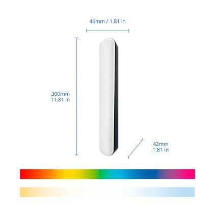 Philips - Σετ 2x LED RGBIC ρυθμιζόμενο φωτιστικό SMART GRADIENT LED/8W/230V 2700–6500K Wi‑Fi