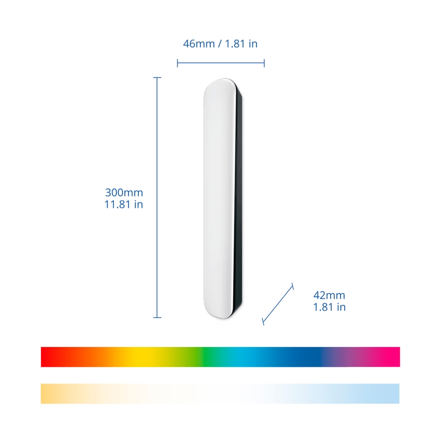 Philips - Σετ 2x LED RGBIC ρυθμιζόμενο φωτιστικό SMART GRADIENT LED/8W/230V 2700–6500K Wi‑Fi