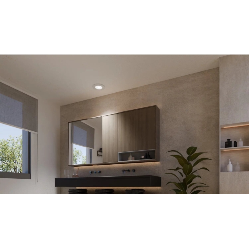 Philips - Σετ 2 τεμ. LED RGBW ρυθμιζόμενα εντοιχισμένα φωτιστικά μπάνιου Hue SLIM LED/8,3W/230V 2000-6500K λευκό IP44