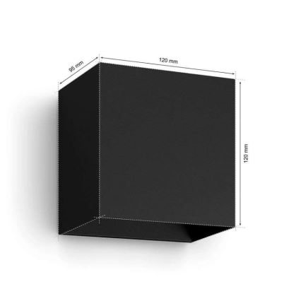 Philips - Σετ 2 τεμαχίων LED RGBW ρυθμιζόμενο εξωτερικό επιτοίχιο φωτιστικό Hue RESONATE LED/8W/230V 2000-6500K IP44