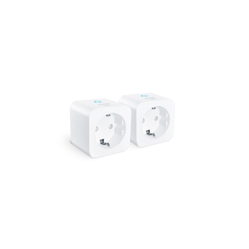 Philips - Σετ 2x έξυπνες πρίζες SCHUKO 2300W Wi-Fi