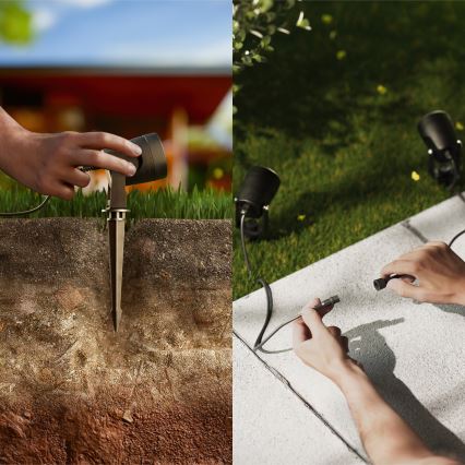 Philips - ΣΕΤ 3x Φωτιστικό εξωτερικού χώρου LED GARDENLINK REUEL LED/1,5W/230V 2700K IP44