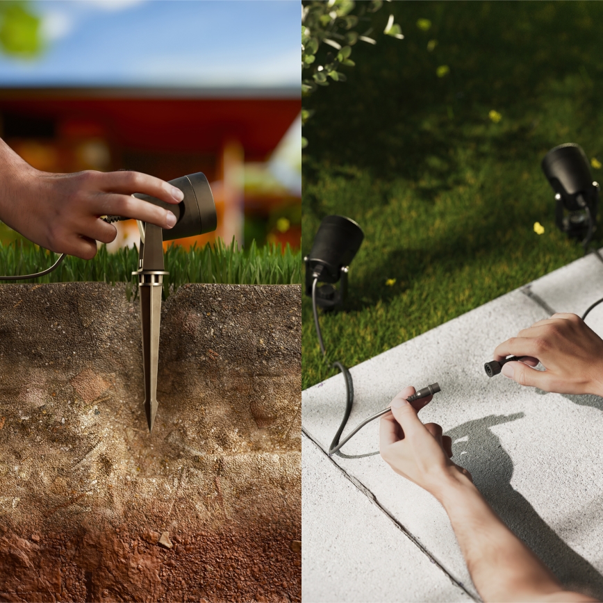 Philips - ΣΕΤ 3x Φωτιστικό εξωτερικού χώρου LED GARDENLINK REUEL LED/1,5W/230V 2700K IP44