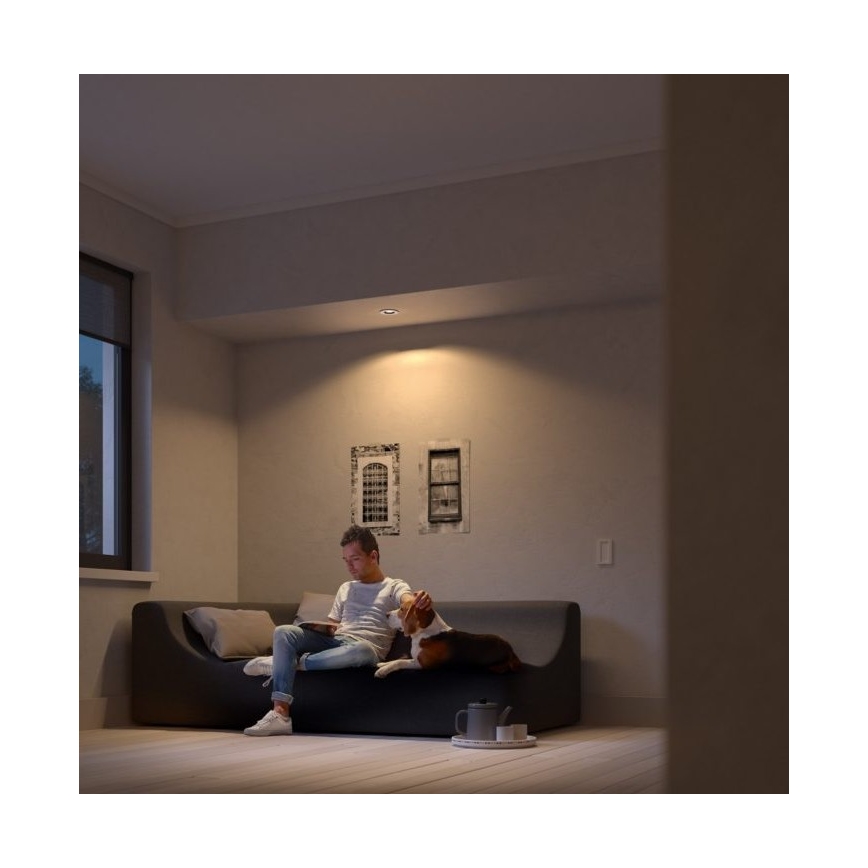 Philips - ΣΕΤ 3x LED Dimmable φωτιστικά χωνευτά Hue MILLISKIN 1xGU10/5,7W/230V 2200-6500K