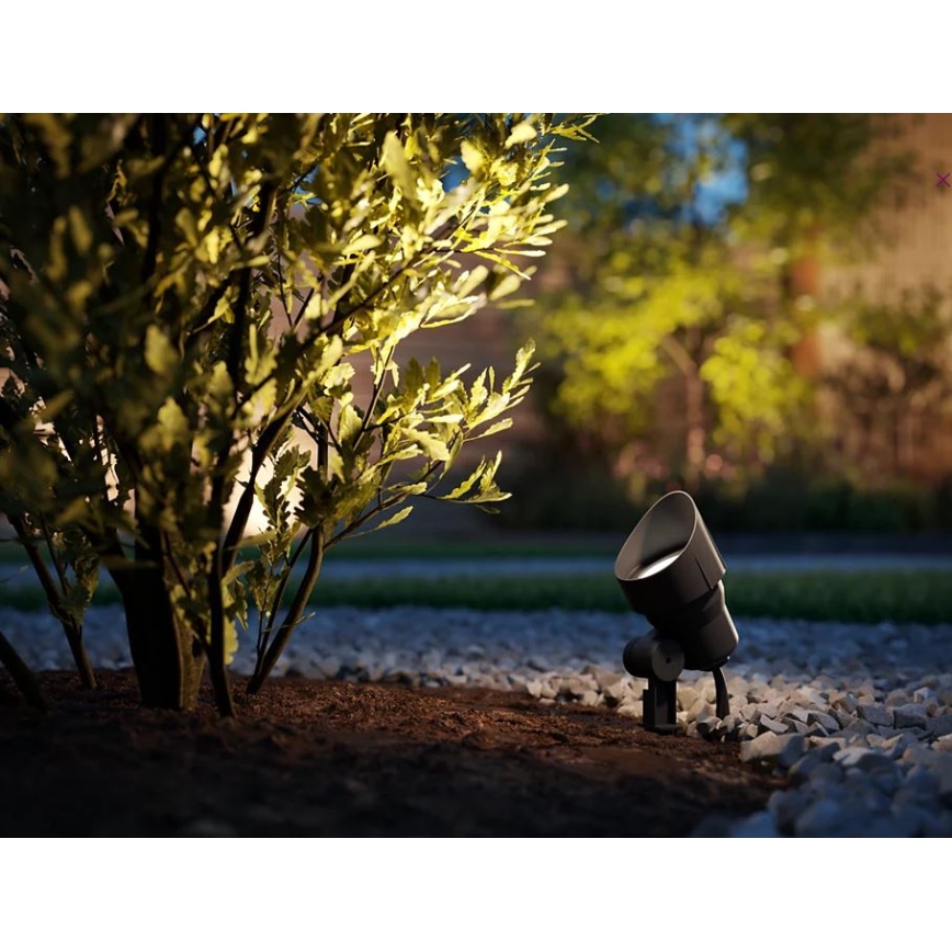 Philips - ΣΕΤ 3x LED Εξωτερικό Σποτ LED/6W/230V 2700K IP44