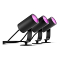 Philips - Σετ 3x LED Σποτ Hue LILY 3xLED/8W/230V IP65