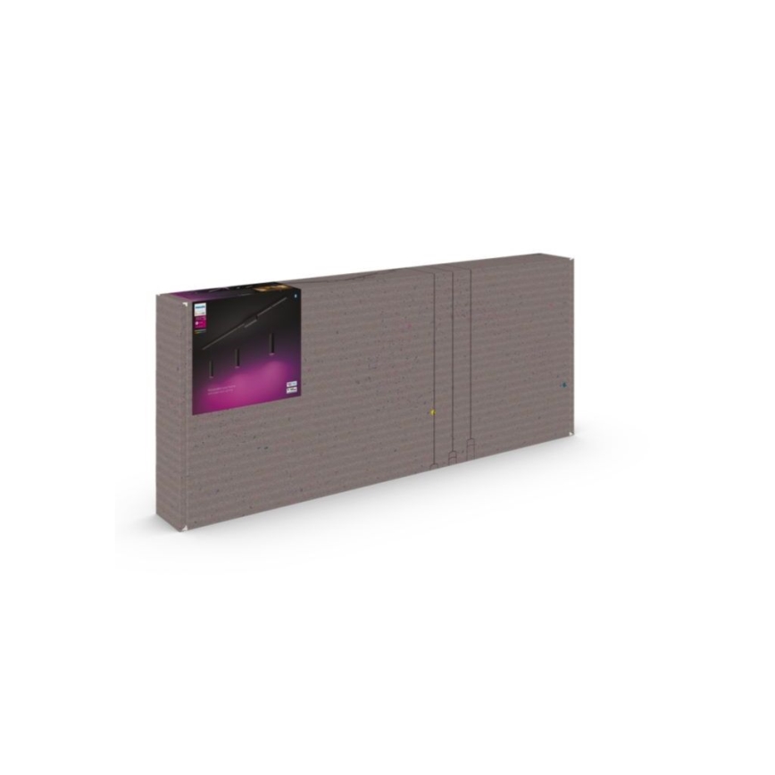 Philips - Σετ 3x LED RGBW, ρυθμιζόμενο κρεμαστό φωτιστικό με καλώδιο για το σύστημα ράγας Hue PERIFO LED/15,6W/230V 2000-6500K