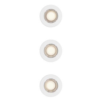 Philips - Σετ 3x χωνευτό φωτιστικό PERIDOT 1xGU10/7W/230V λευκό