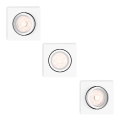 Philips - Σετ 3x χωνευτό φωτιστικό οροφής 1xGU10/5,5W/230V