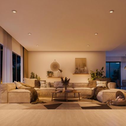 Philips - Σετ 3x χωνευτό φωτιστικό οροφής PERIDOT 1xGU10/7W/230V λευκό