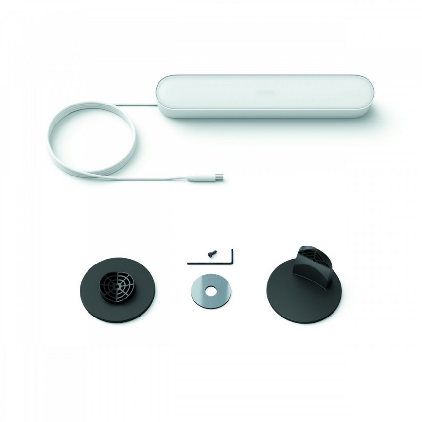 Philips - Σετ επέκτασης RGB LED, ρυθμιζόμενη επιτραπέζια λάμπα Hue PLAY, LED/6W/230V, λευκή