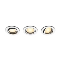 Philips - ΣΕΤ 3x LED Dimmable χωνευτό φωτιστικό Hue MILLISKIN 1xGU10/4,2W/230 2200-6500K