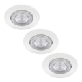 Philips - ΣΕΤ 3x Χωνευτό Φωτιστικό LED TARAGON LED/4,5W/230V 2700K