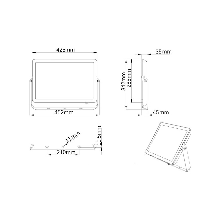 Philips - Προβολέας LED εξωτερικού χώρου PROJECTLINE LED/200W/230V IP65 3000K