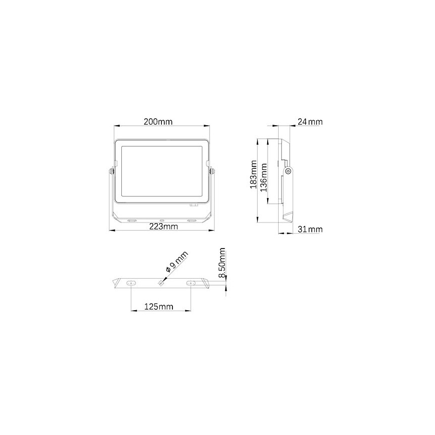 Philips - Προβολέας LED εξωτερικού χώρου PROJECTLINE LED/50W/230V IP65 3000K