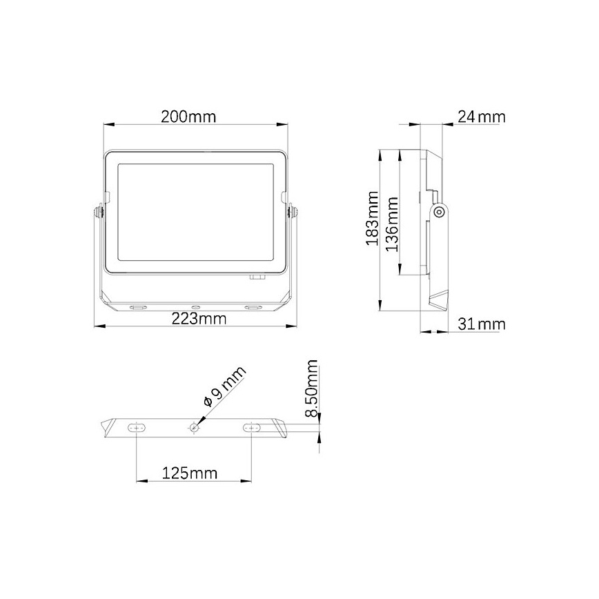 Philips - Προβολέας LED εξωτερικού χώρου PROJECTLINE LED/50W/230V IP65 4000K