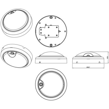 Philips - LED Επιτοίχιο φωτιστικό με αισθητήρα PROJECTLINE LED/15W/230V IP54
