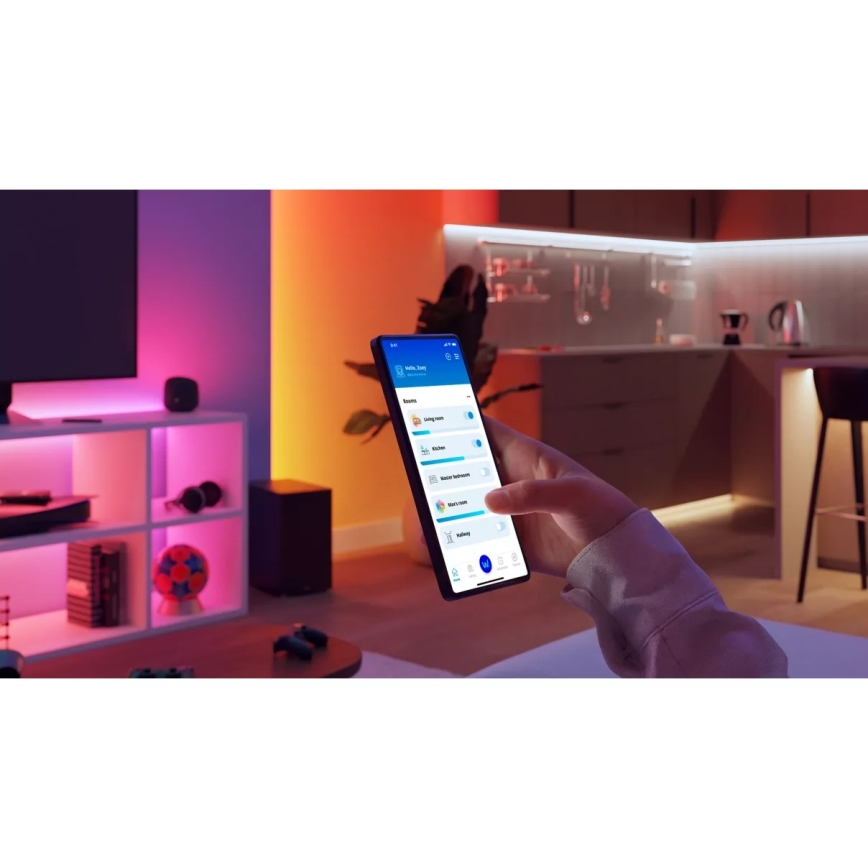 Philips - Ρυθμιζόμενη λωρίδα LED RGB SMART STRIP 5m LED/7W/230V 2200-6500K Wi-Fi