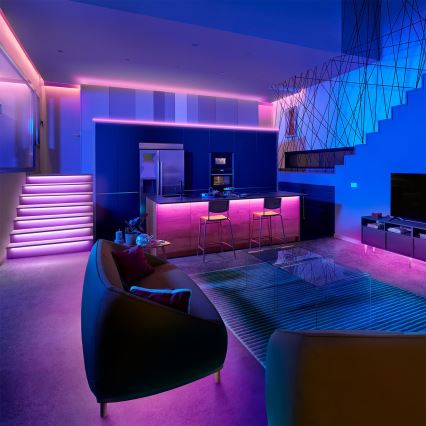 Philips - Ρυθμιζόμενη λωρίδα LED RGB SMART STRIP 5m LED/7W/230V 2200-6500K Wi-Fi