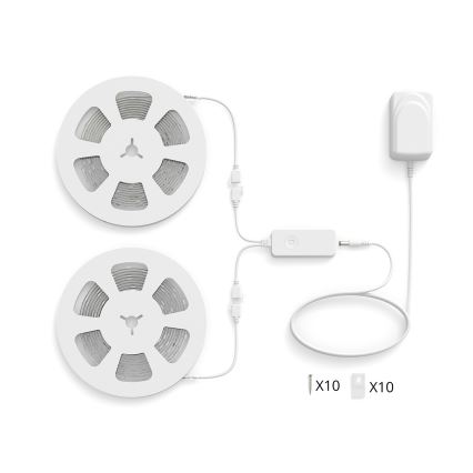 Philips - LED RGBIC ρυθμιζόμενη ταινία SMART STRIP 20m LED/36W/230V 2700-6500K Wi-Fi