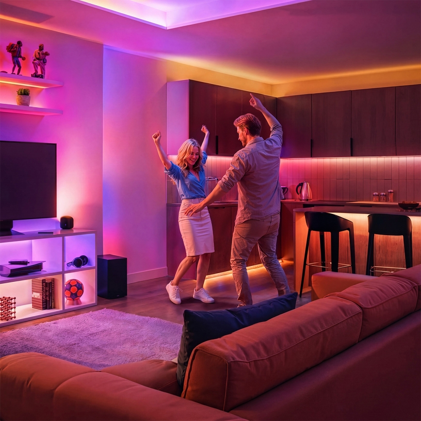 Philips - LED RGBIC Ρυθμιζόμενη ταινία SMART STRIP 3m LED/13W/230V 2700-6500K Wi-Fi