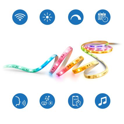 Philips - LED RGBIC Ρυθμιζόμενη ταινία SMART STRIP 3m LED/13W/230V 2700-6500K Wi-Fi