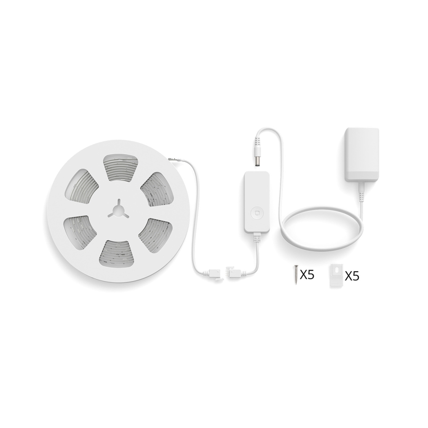 Philips - LED RGBIC ρυθμιζόμενη ταινία SMART STRIP 4m LED/12W/230V 2700-6500K Wi-Fi