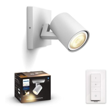Philips - Ρυθμιζόμενο φωτιστικό LED Hue RUNNER 1xGU10/5W/230V με τηλεχειριστήριο