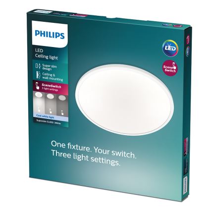 Philips - LED Ρυθμιζόμενο φωτιστικό οροφής LED/15W/230V 4000K