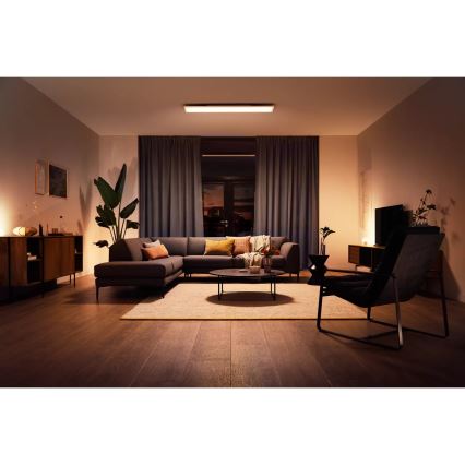 Philips - Ρυθμιζόμενο φωτιστικό οροφής LED Hue AURELLE LED/39W/230V 2200-6500K 120x30 cm λευκό