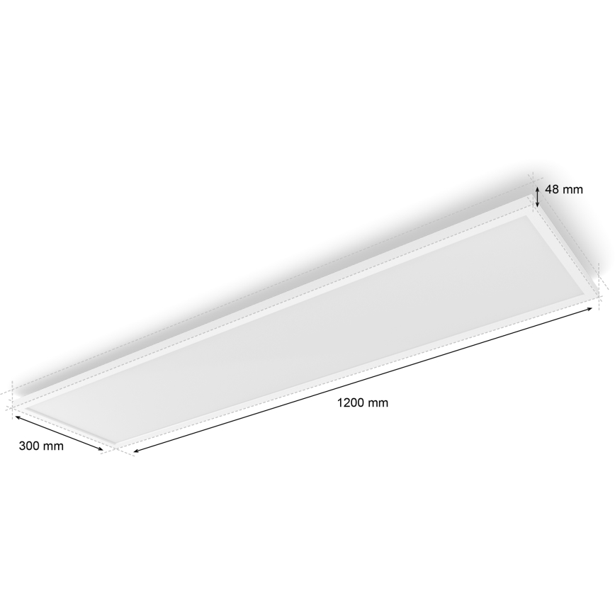 Philips - Ρυθμιζόμενο φωτιστικό οροφής LED Hue AURELLE LED/39W/230V 2200-6500K 120x30 cm λευκό