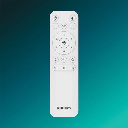 Philips - LED Ρυθμιζόμενο φωτιστικό οροφής με ανεμιστήρα BLISS LED/35W/230V λευκό + τηλεχειριστήριο