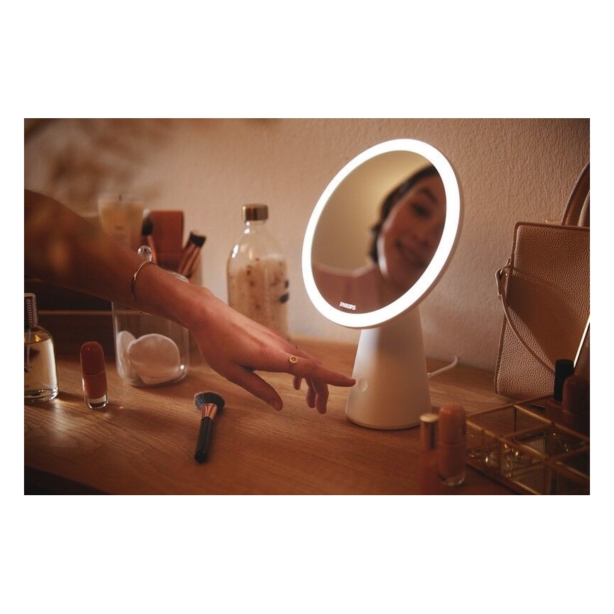 Philips - Ρυθμιζόμενο καλλυντικό καθρέφτη με LED φωτισμό MIRROR LED/4,5W/5V