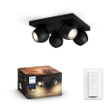 Philips - Ρυθμιζόμενο LED φωτιστικό σημείου Hue BUCKRAM 4xGU10/5W/230V με τηλεχειριστήριο