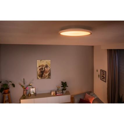 Philips - Ρυθμιζόμενο LED φωτιστικό οροφής Hue AURELLE LED/21W/230V 2200-6500K διάμ. 39,5 cm λευκό