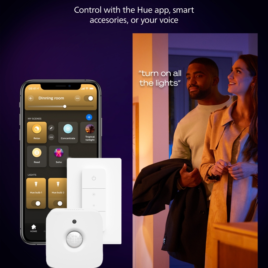 Philips - Ρυθμιζόμενο LED φωτιστικό οροφής Hue AURELLE LED/21W/230V 2200-6500K διάμ. 39,5 cm λευκό